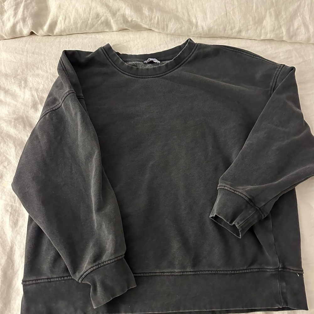 Vintage Black Oversized Sweatshirt